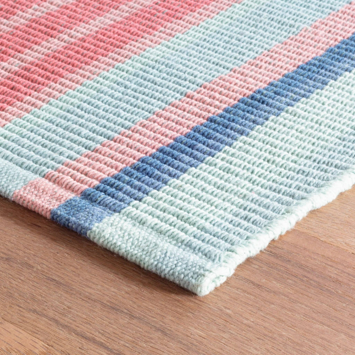 Aruba Stripe Handwoven Cotton Rug 2x3 | Multi