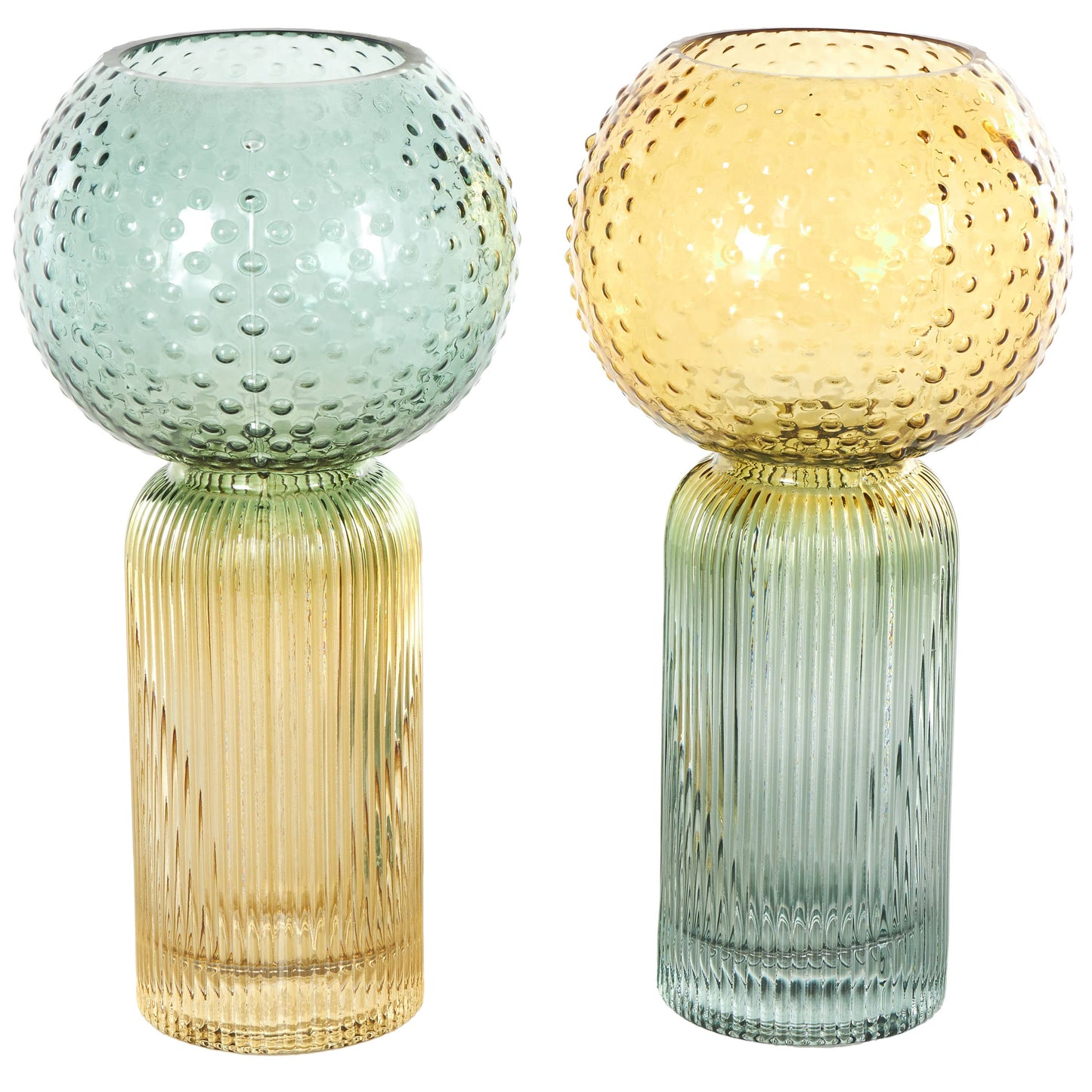 Eclectic Multi Colored Glass Vase