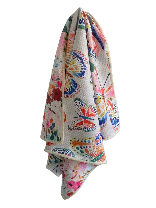 Floatie Reversible Waffle Weave Hand Towel, 19 × 29″