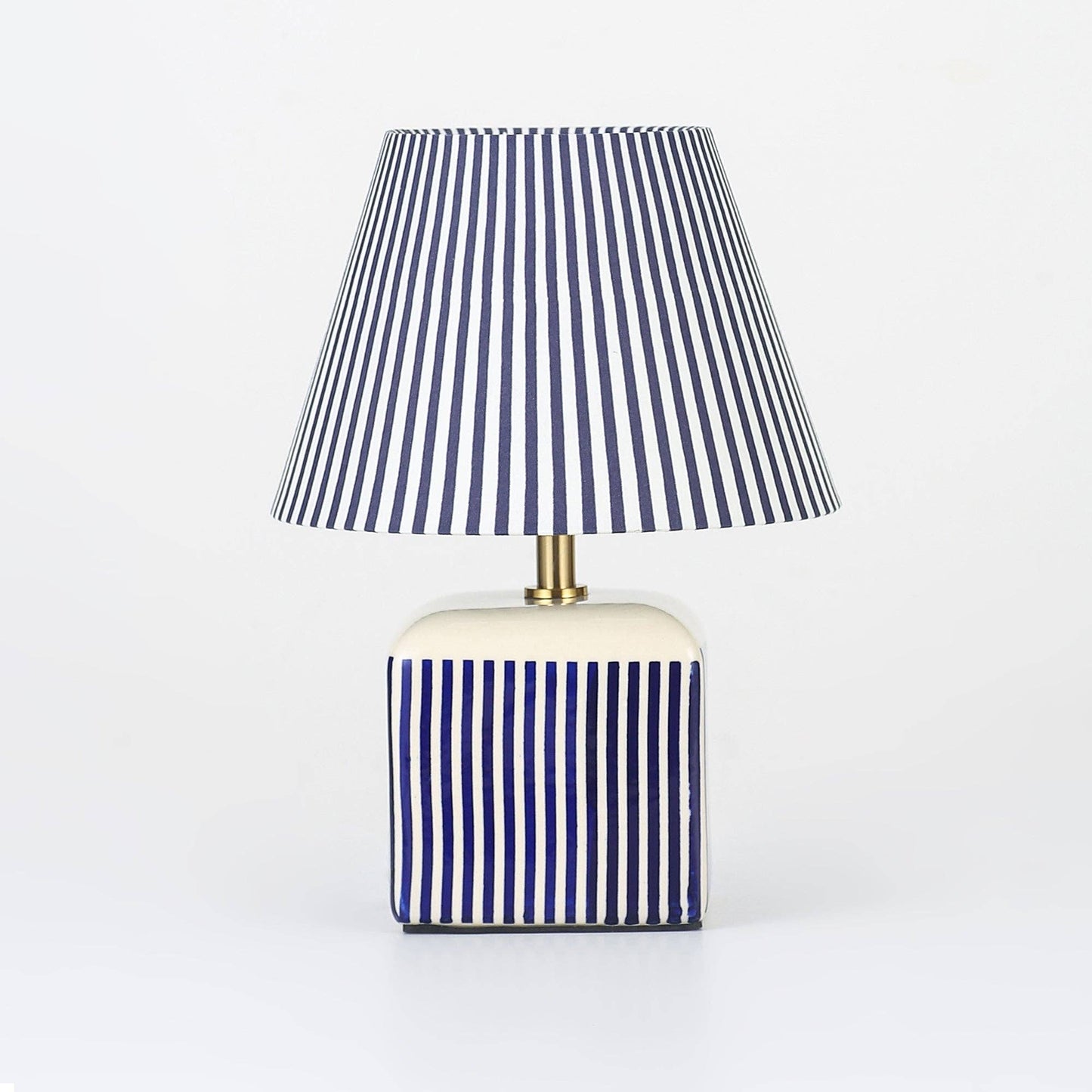 Amaris Ceramic Striped Table Lamp
