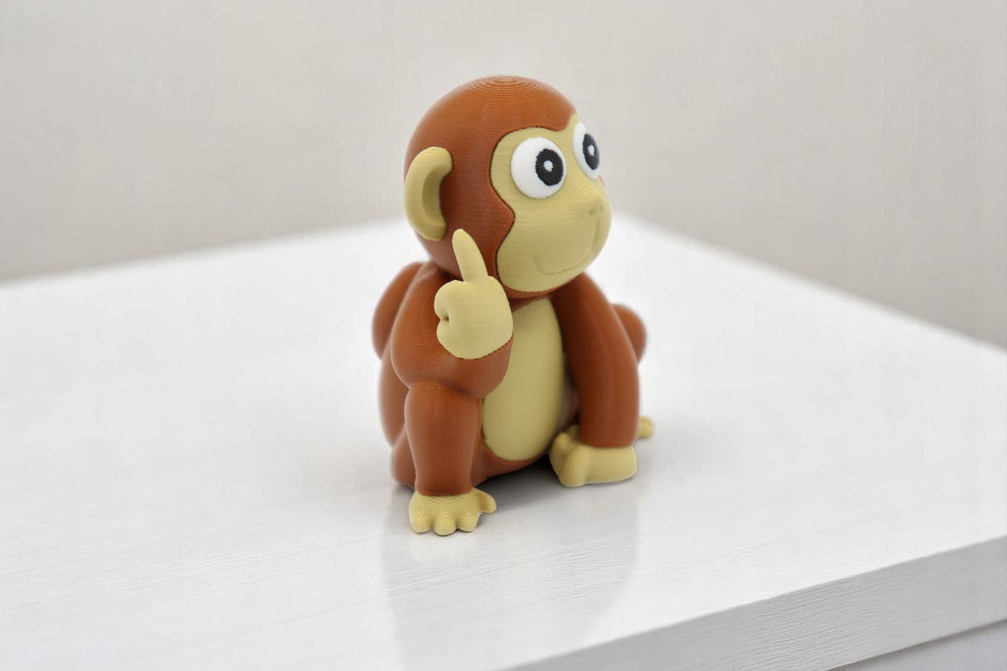 Monkey Middle Finger Figurine, Funny Gag Gift