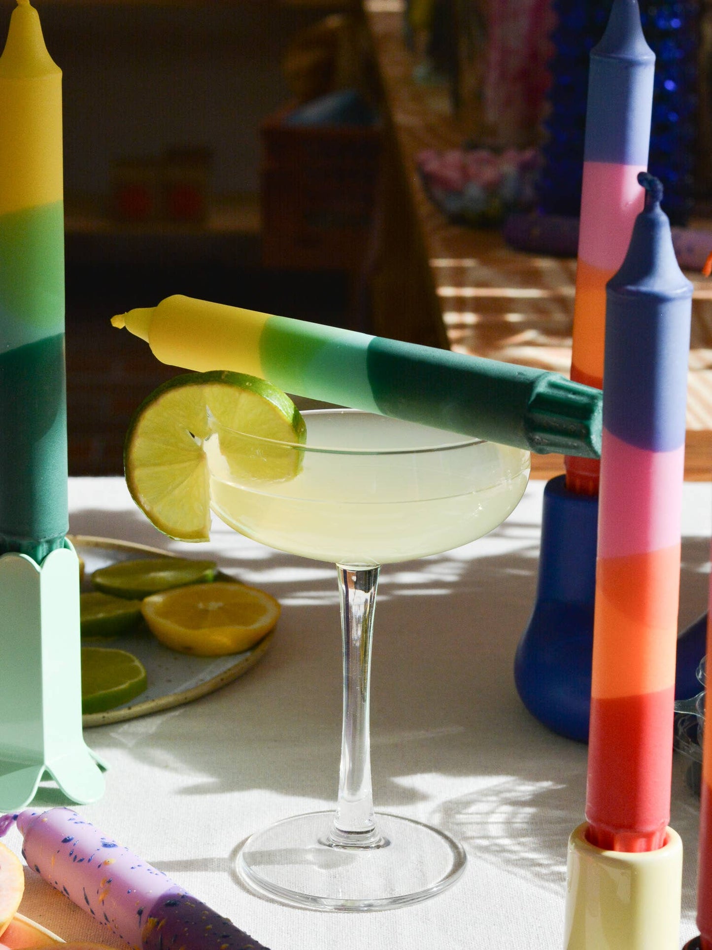 Taper candles- Summer Party / Sunrise Glow