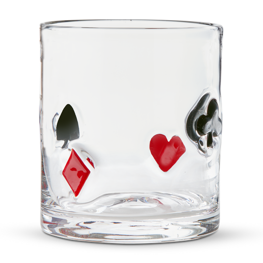 Suits Double Old Fashioned Glass
