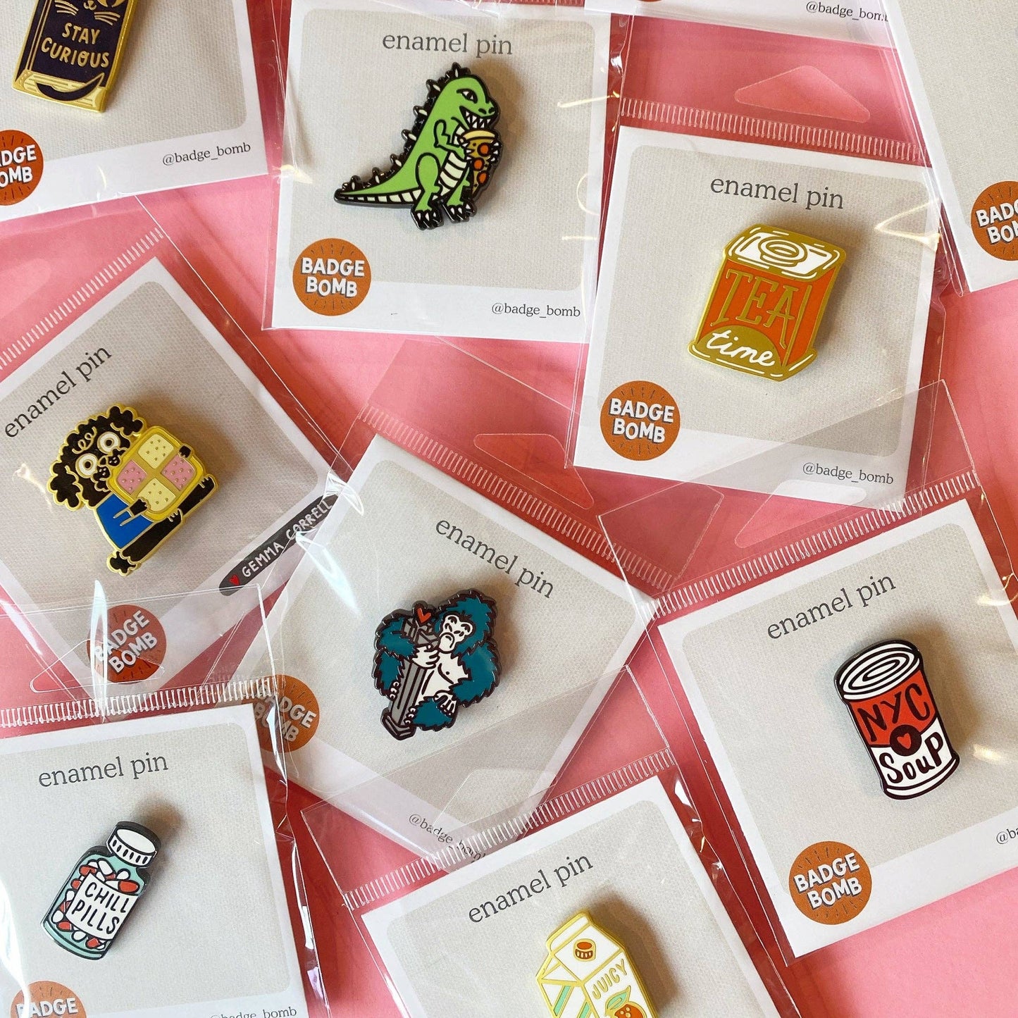Croissant Beret Dog Enamel Pin