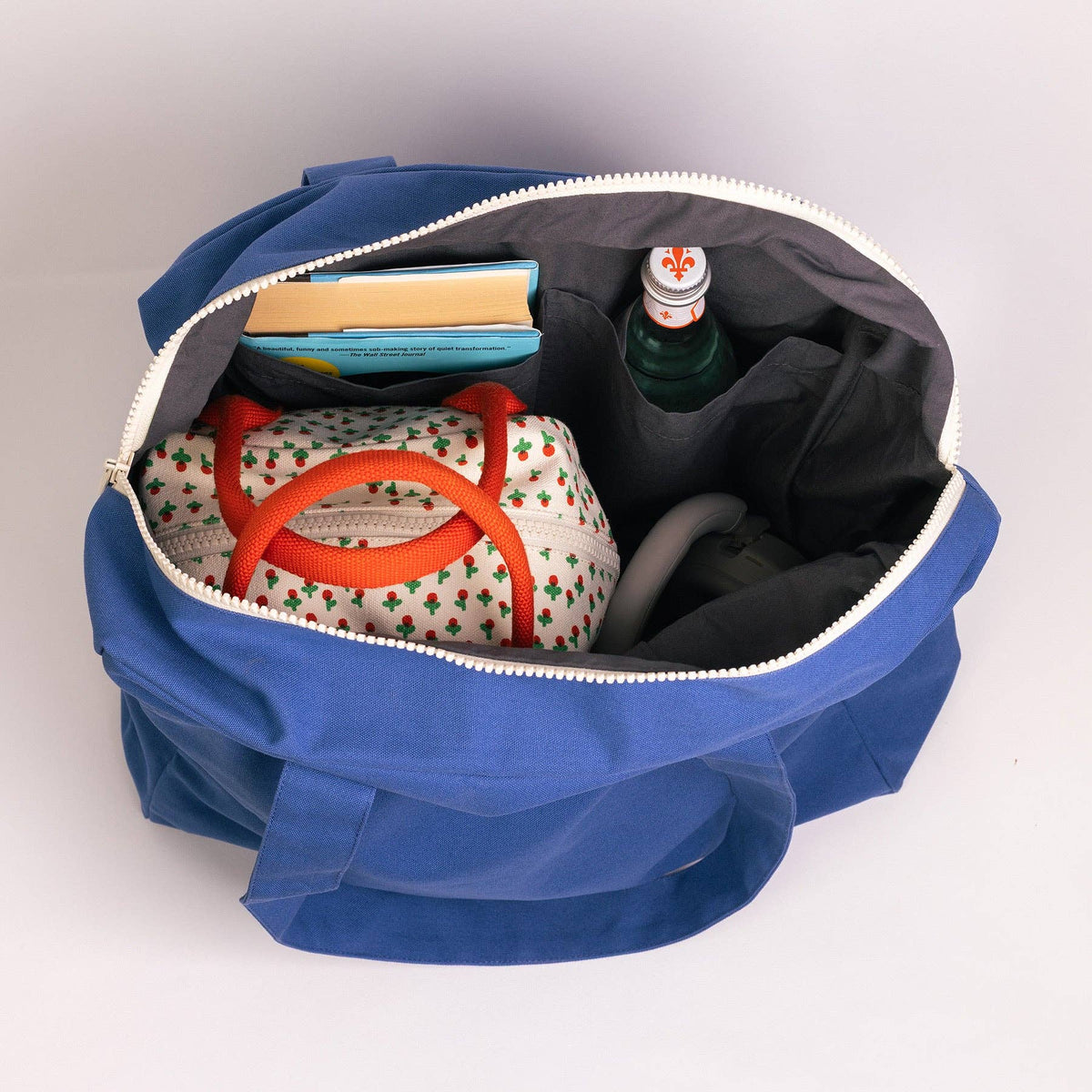 Fluf Daytrip Organic Cotton Tote – Riviera Check