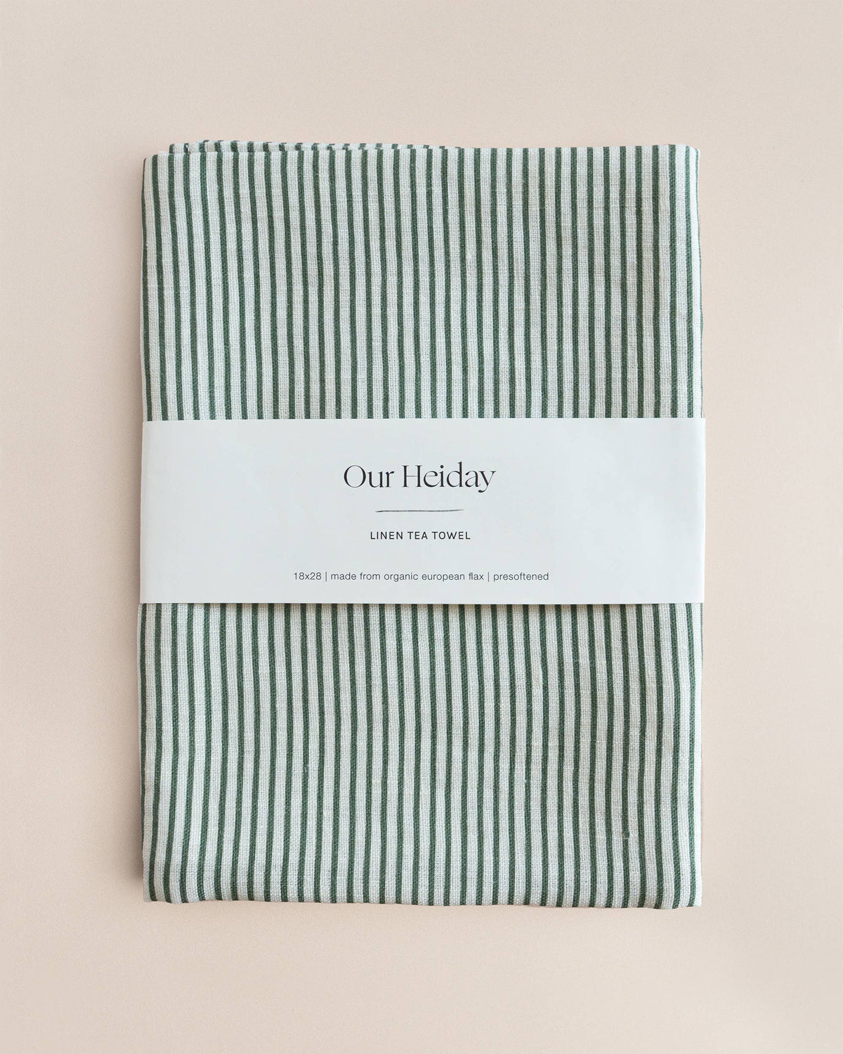 Classic Stripe Grove Organic Linen Tea Towel