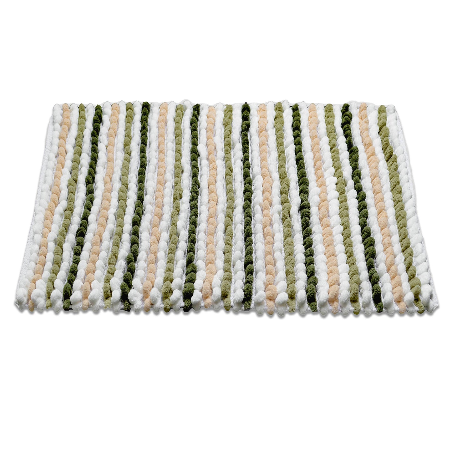 Striped Chunky Bobble Bath Mat - Super Soft & Absorbent