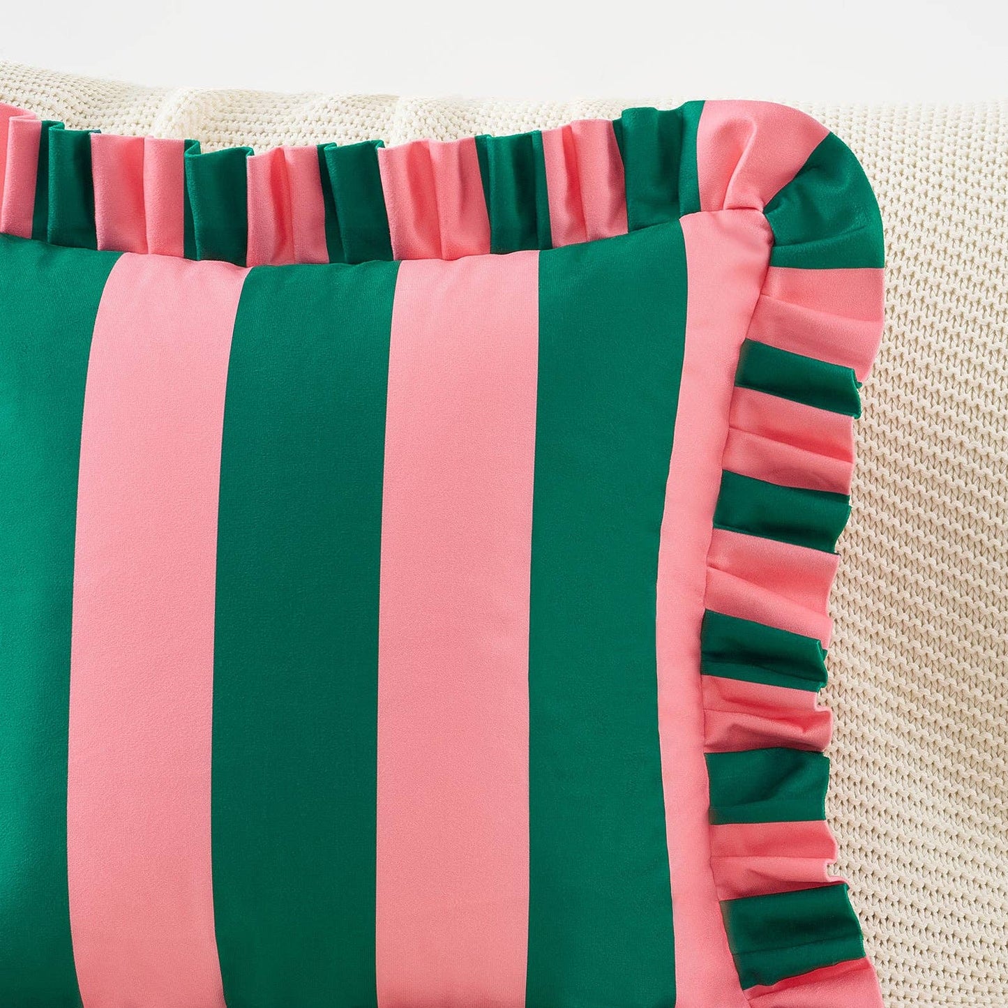 Quetzal Pillow - Pink/Dark Teal