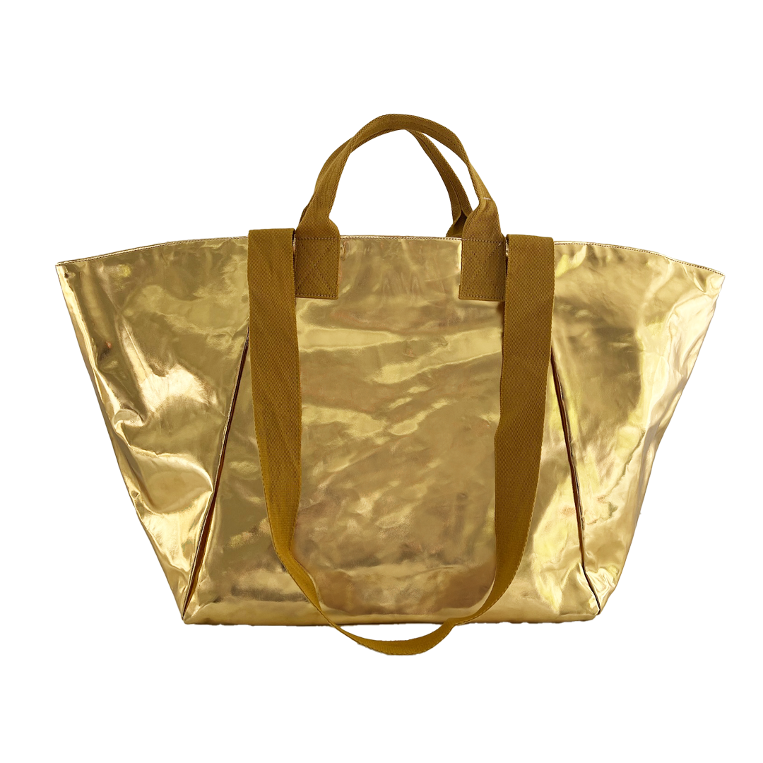 Gold Metallic Chelsea Tote Bag