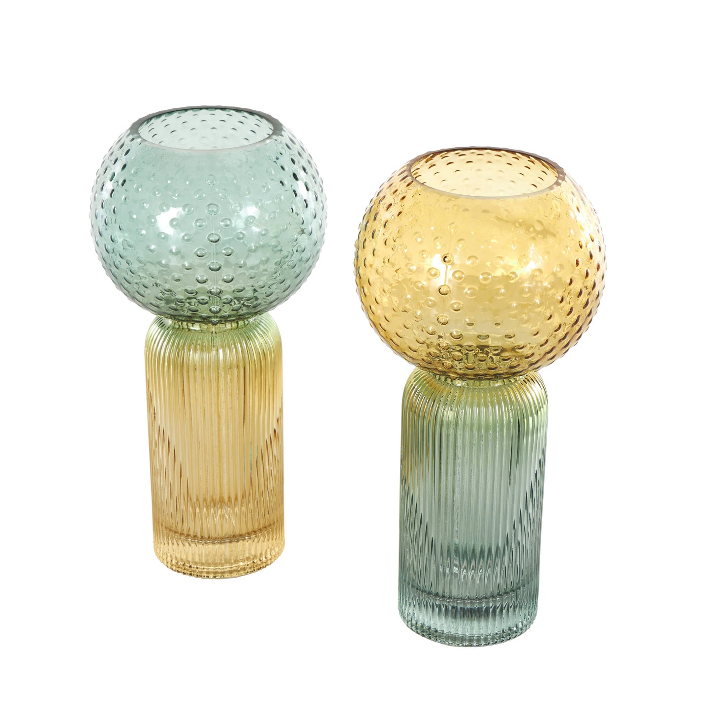Eclectic Multi Colored Glass Vase