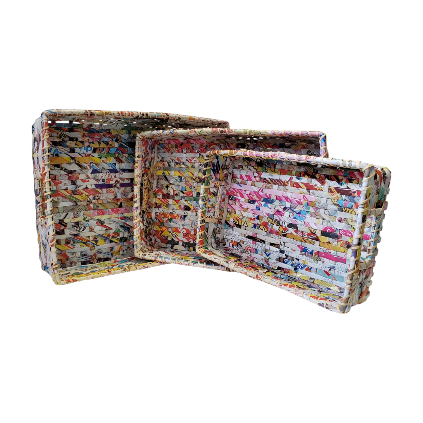 Paper Tray - Set of 3 - Recycled Paper
