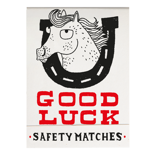Archivist Good Luck Horse Matchbook, 10 Matches