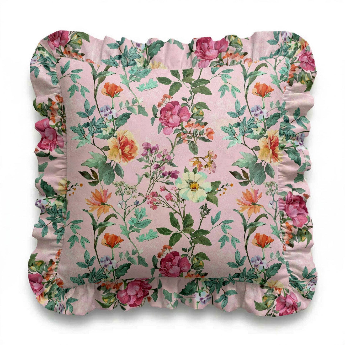 Constance Ruffled Pillow | Square & Lumbar Cotton Pillow