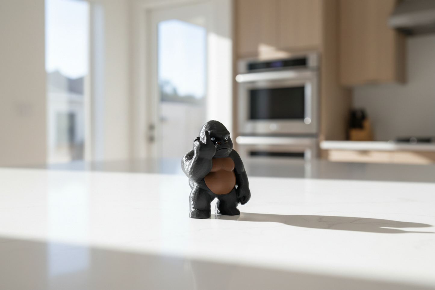 Gorilla Middle Finger Figurine, Funny Gag Gift