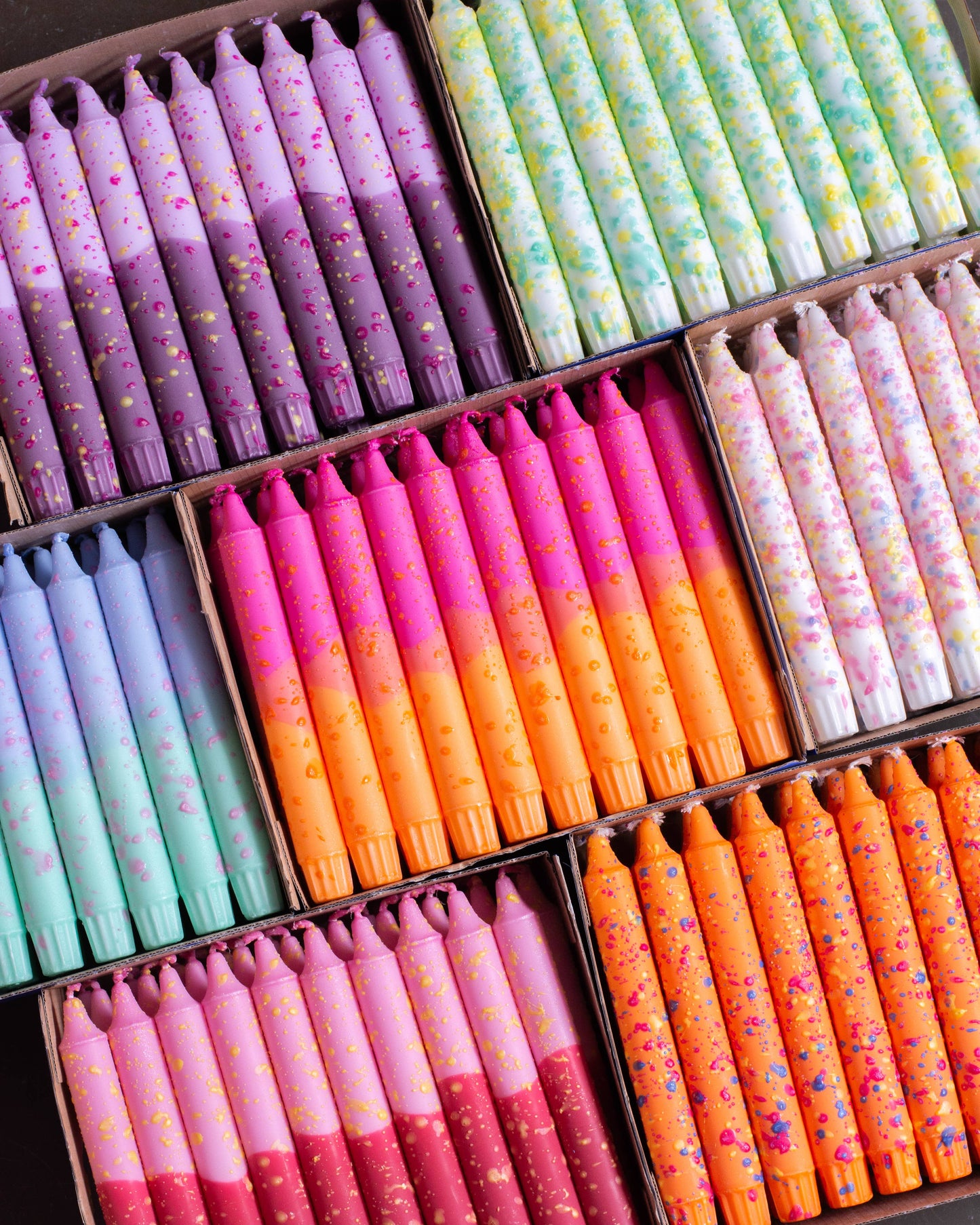 Taper candles- CONFETTI Mix