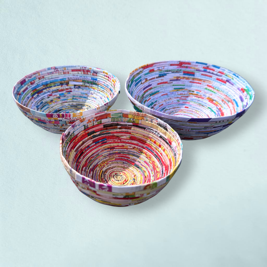 Mini Upcycled Paper Trinket Bowl