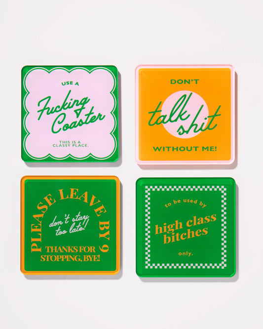 Snarky Orange Coasters