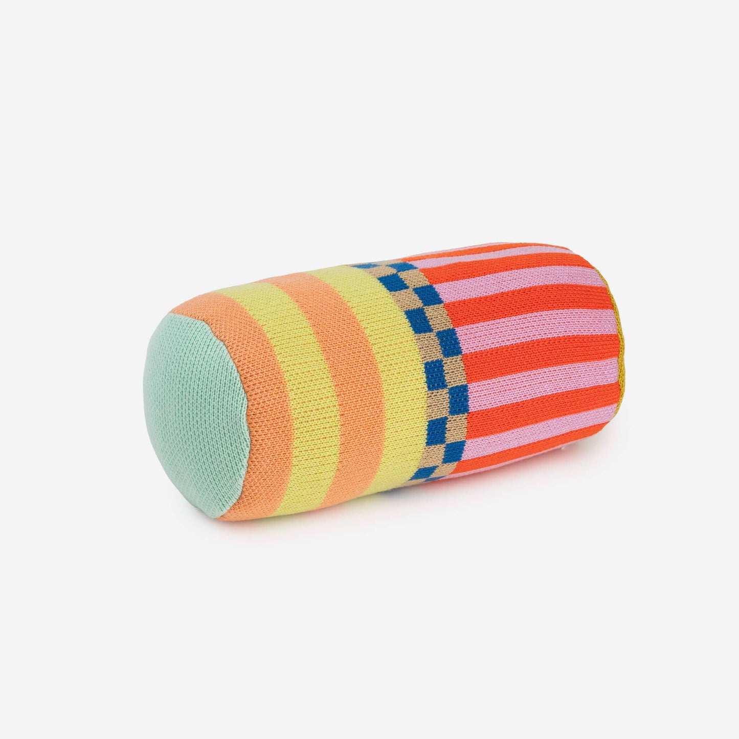 Pattern Patch Bolster Pillow