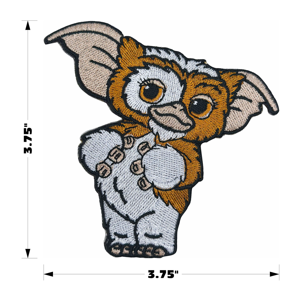 Gizmo Gremlins Embroidered Iron-On Patch - 3¾ Inches