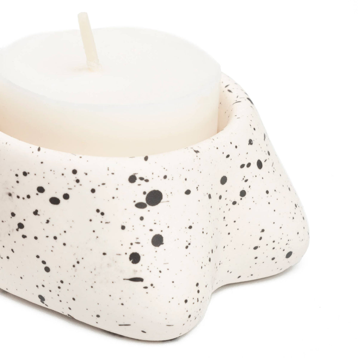 Mini Tits Candle Holders, White, Set of 2