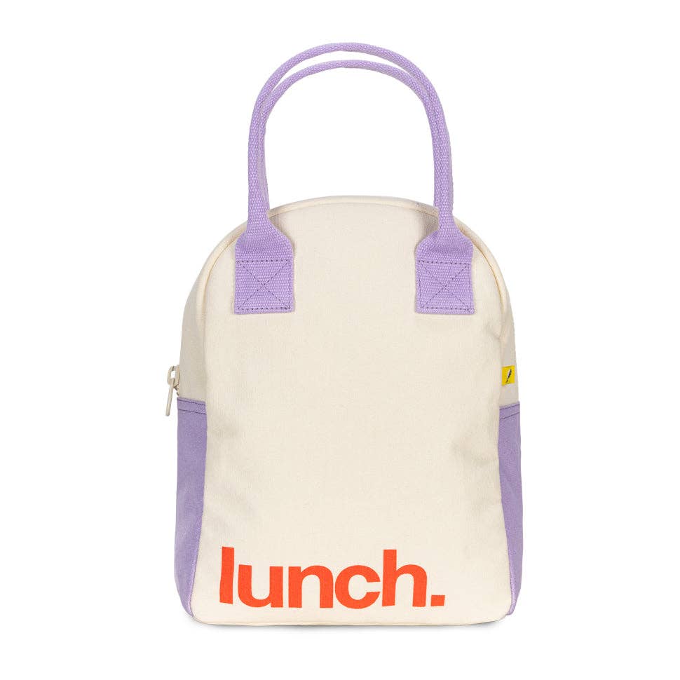 Zipper Lunch - 'Lunch.' Lavender Poppy