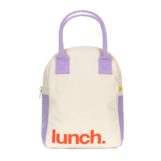 Zipper Lunch - 'Lunch.' Lavender Poppy