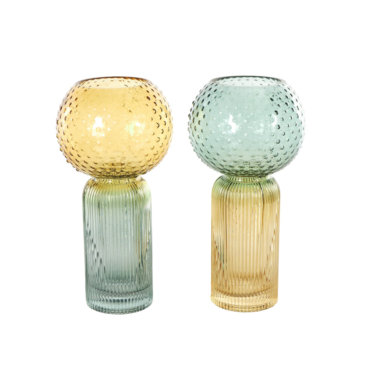 Eclectic Multi Colored Glass Vase