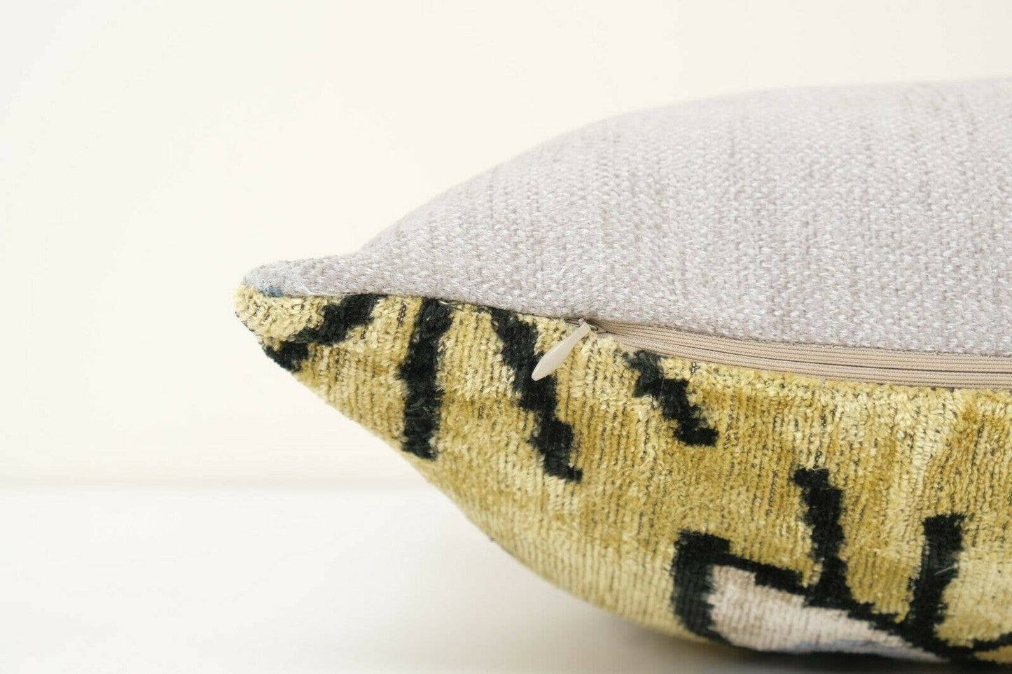16" x 24" Ikat Eye Pillow Pillow Cover - Silk Ethnic Velvet