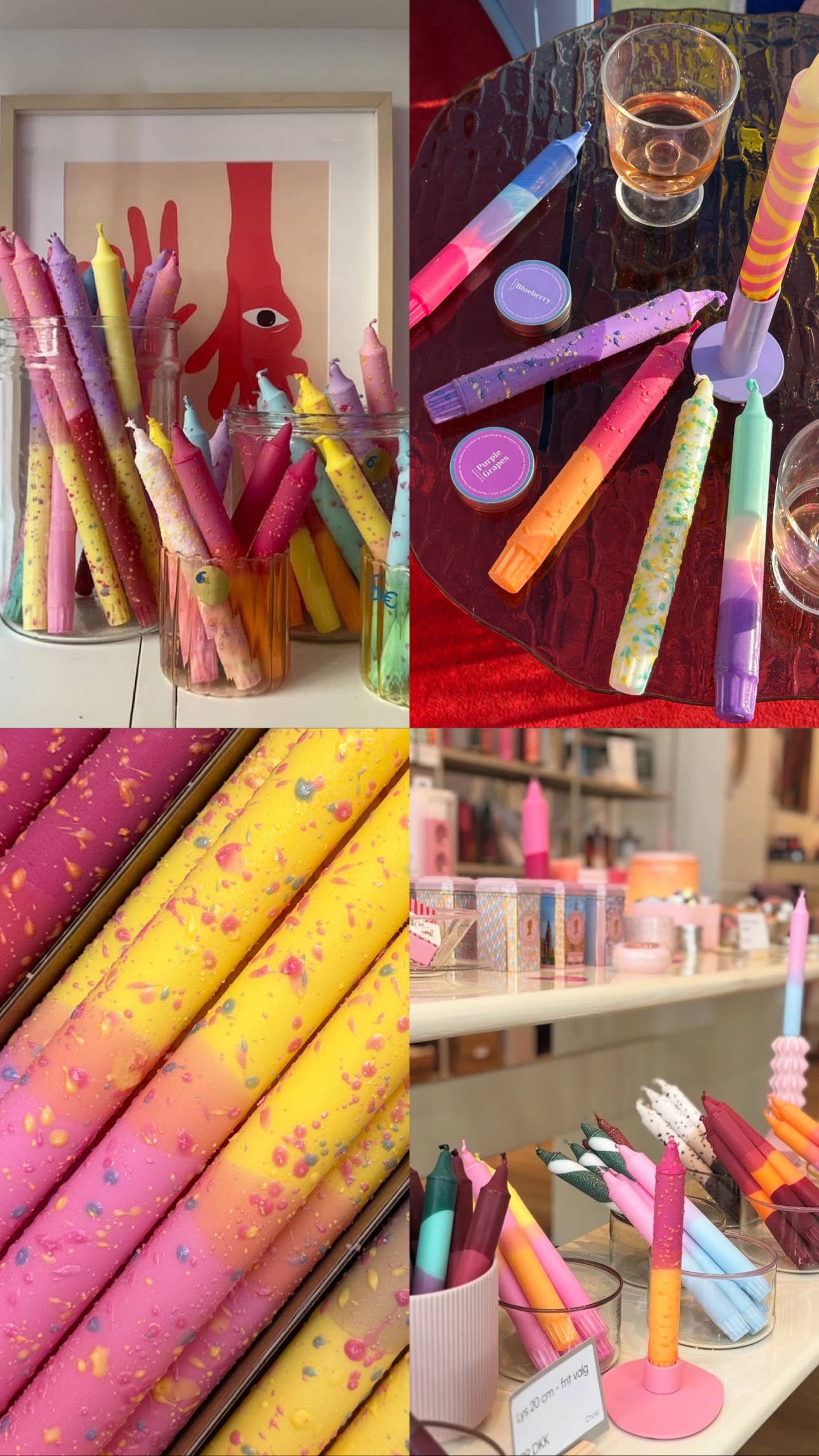 Taper candles- CONFETTI Mix