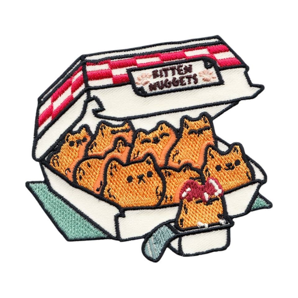 Kitten Nuggets Embroidered Iron-On Patch by Tobe Fonseca