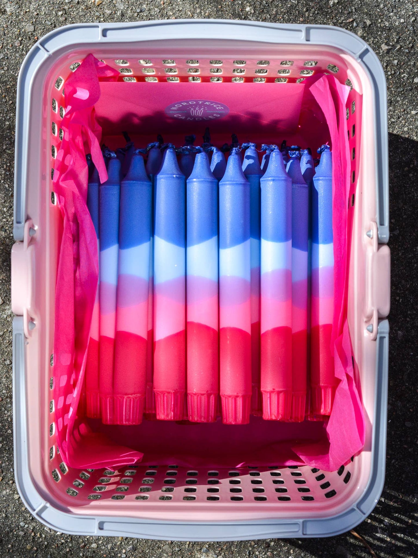 Taper candles- Summer vibes / Seaside Sunsets blue colours