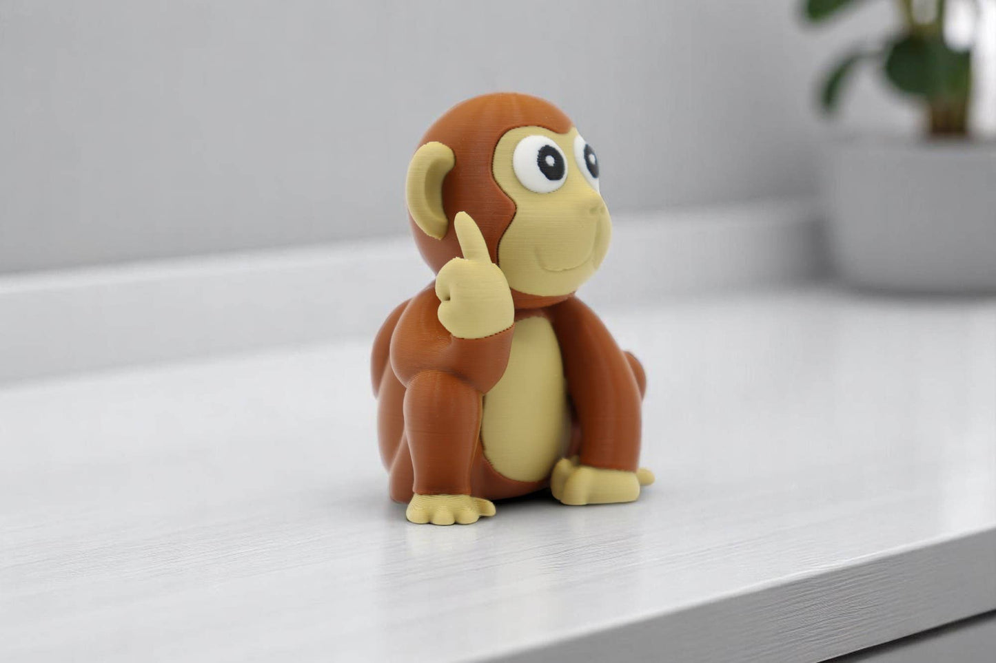 Monkey Middle Finger Figurine, Funny Gag Gift
