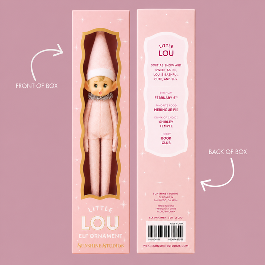Little Lou Posable Elf Christmas Ornament | 11-Inch
