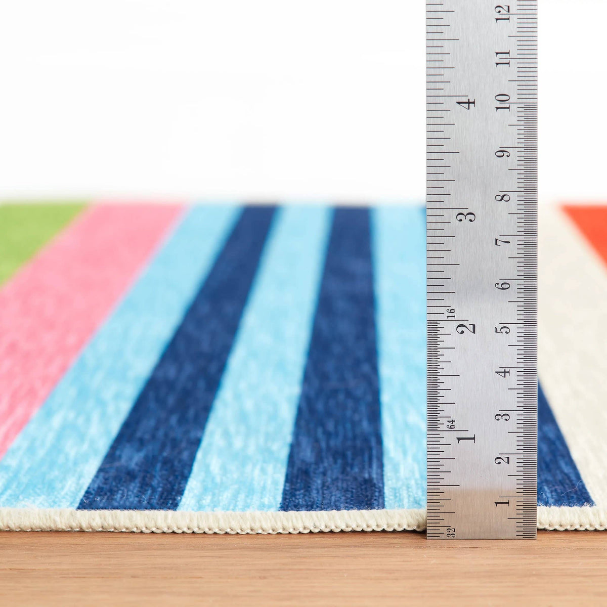 Beach Stripe Machine Washable Rug | Multi