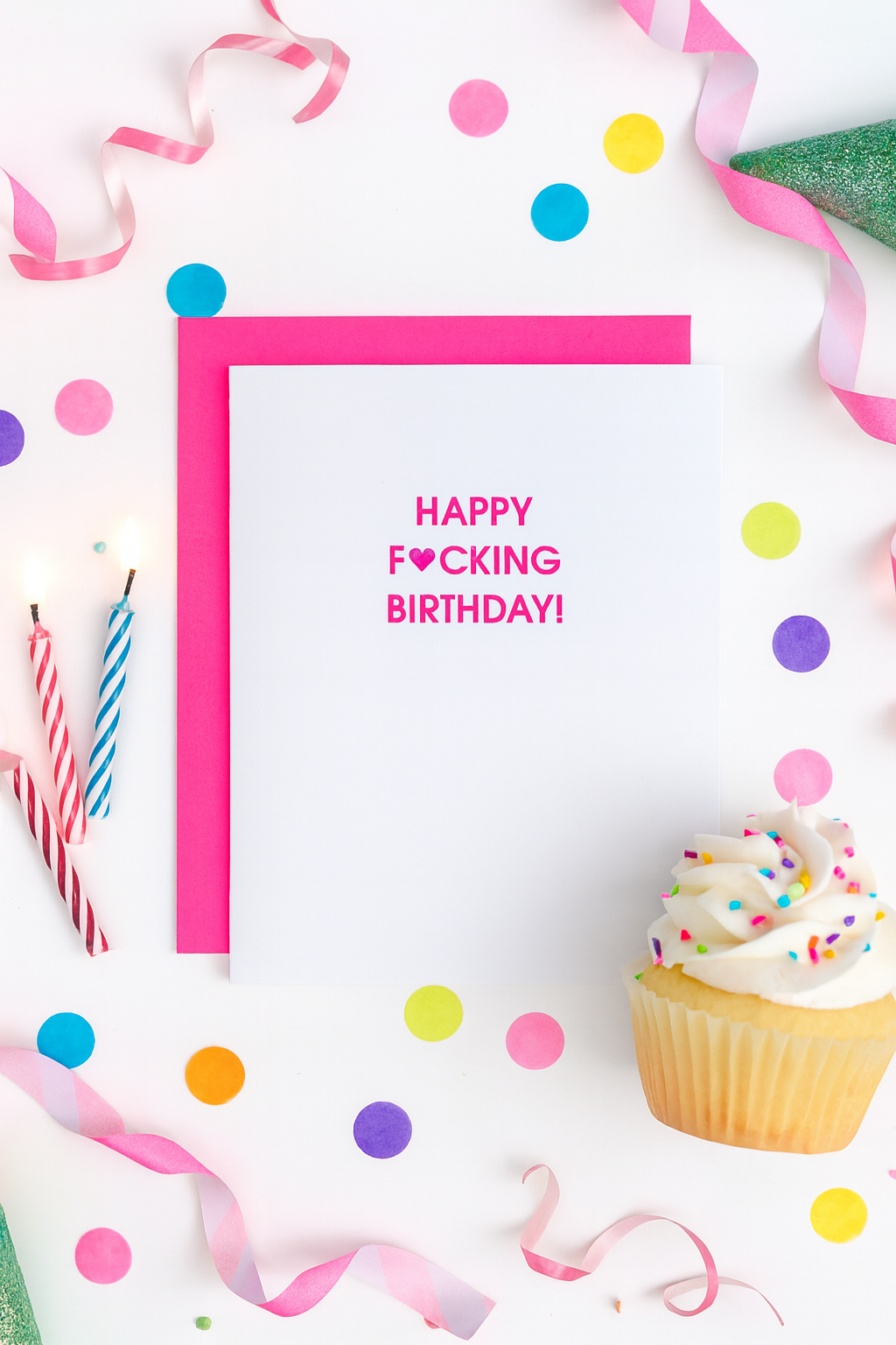 Happy Fucking Birthday Heart - Birthday - Letterpress Card