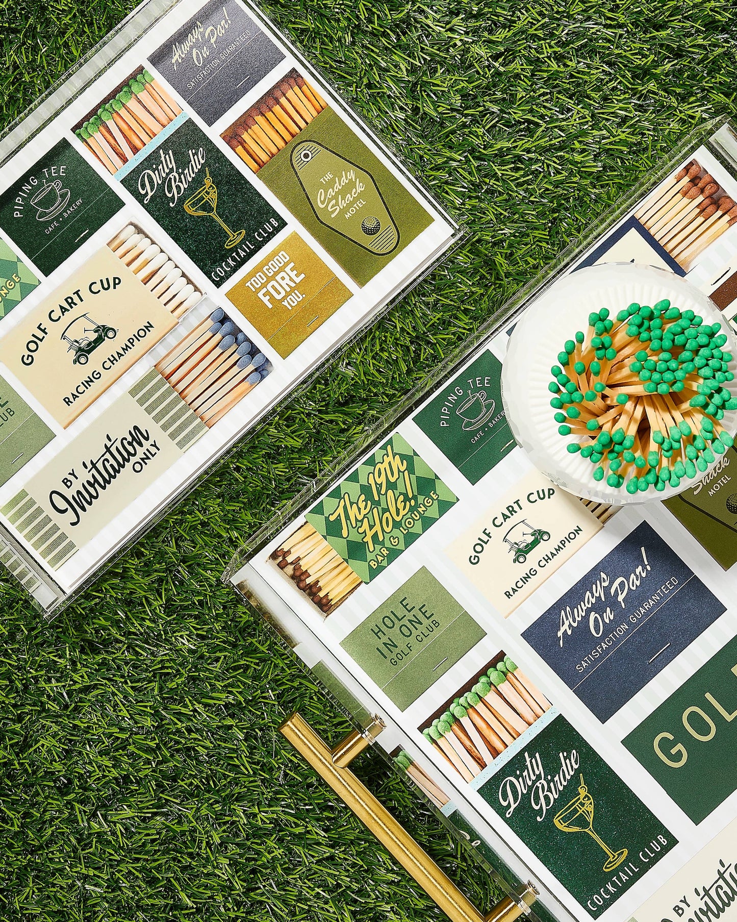 Golf Matchbook Large Tray
