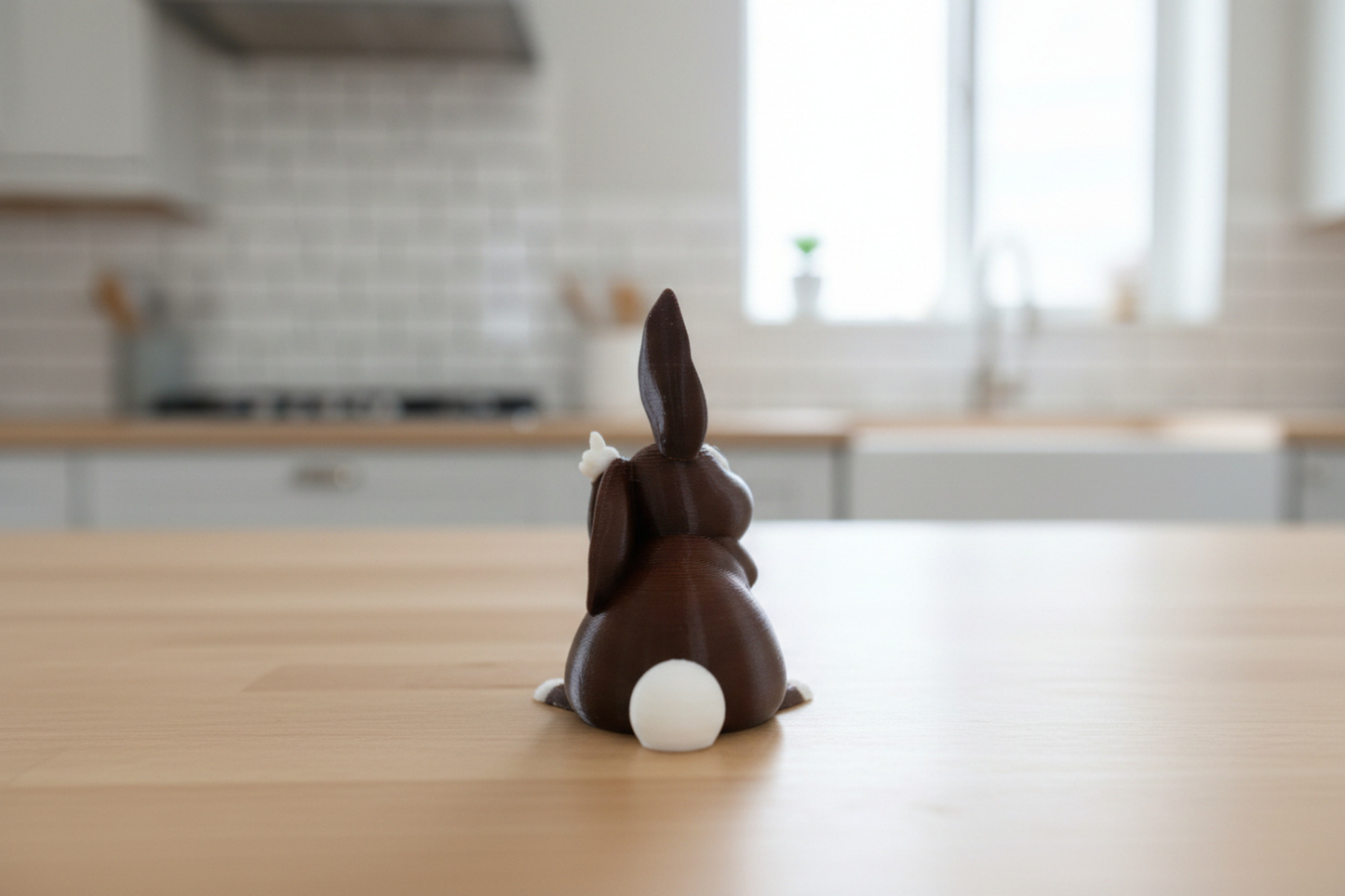Rabbit Middle Finger Figurine, Funny Gag Gift
