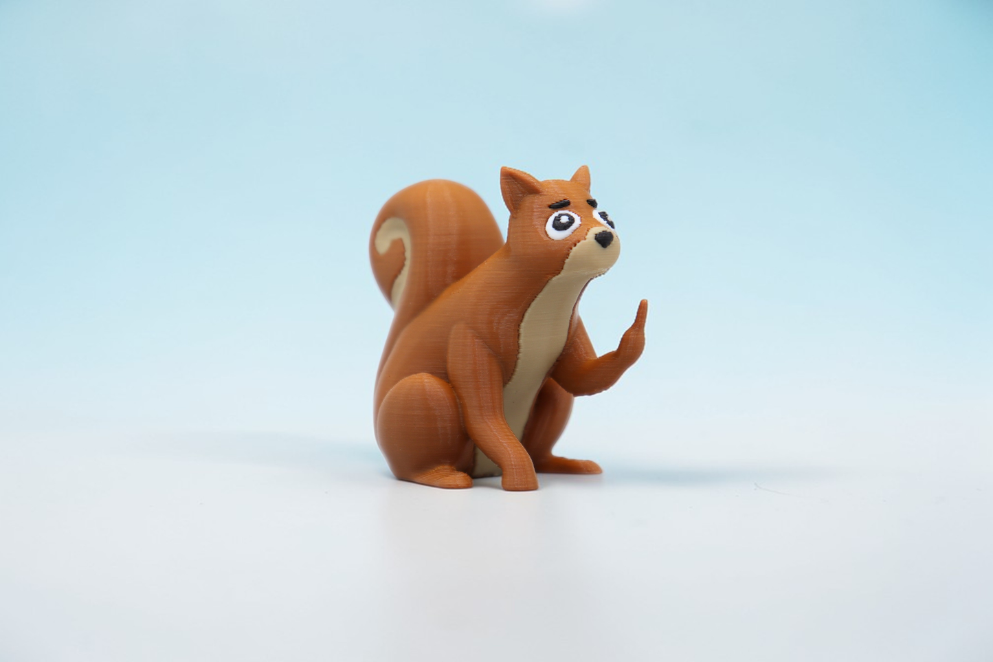Squirrel Middle Finger Figurine, Funny Gag Gift
