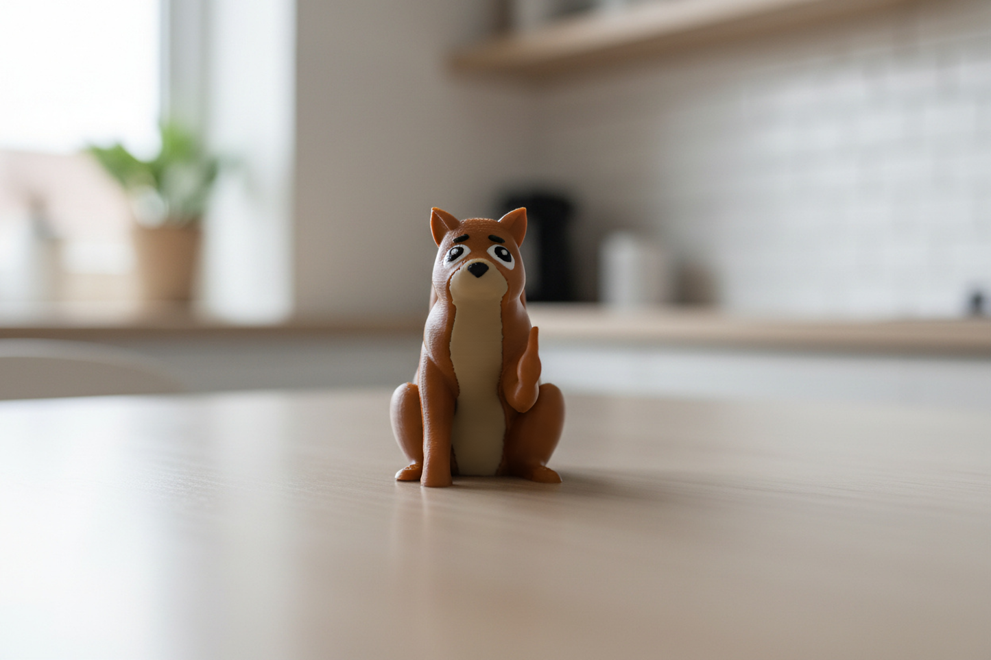 Squirrel Middle Finger Figurine, Funny Gag Gift