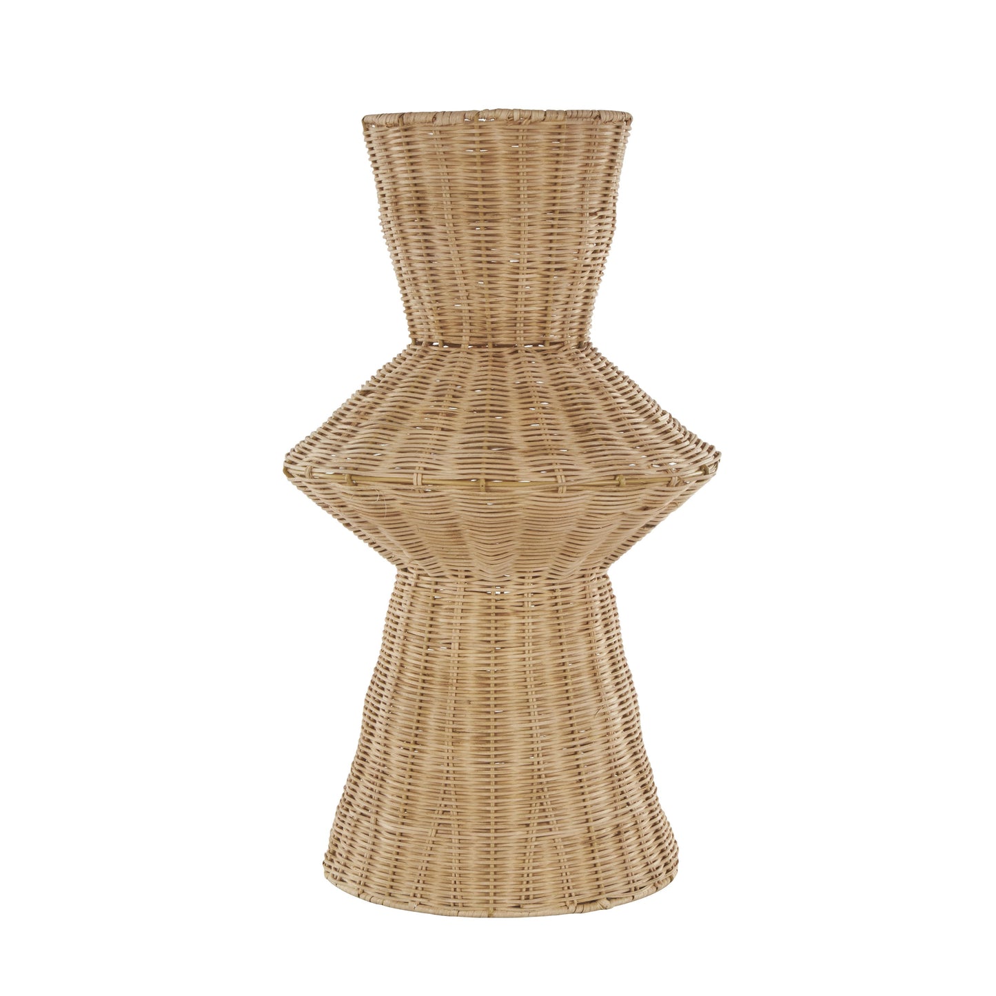 Farmhouse Brown Rattan Vase