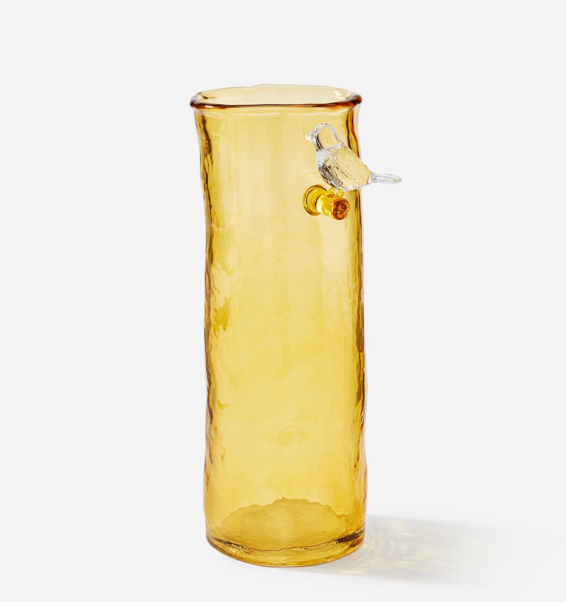 Yellow Glass Branch Vase