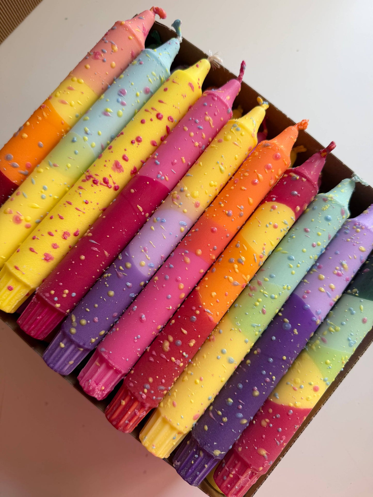 Taper candles- CONFETTI Mix