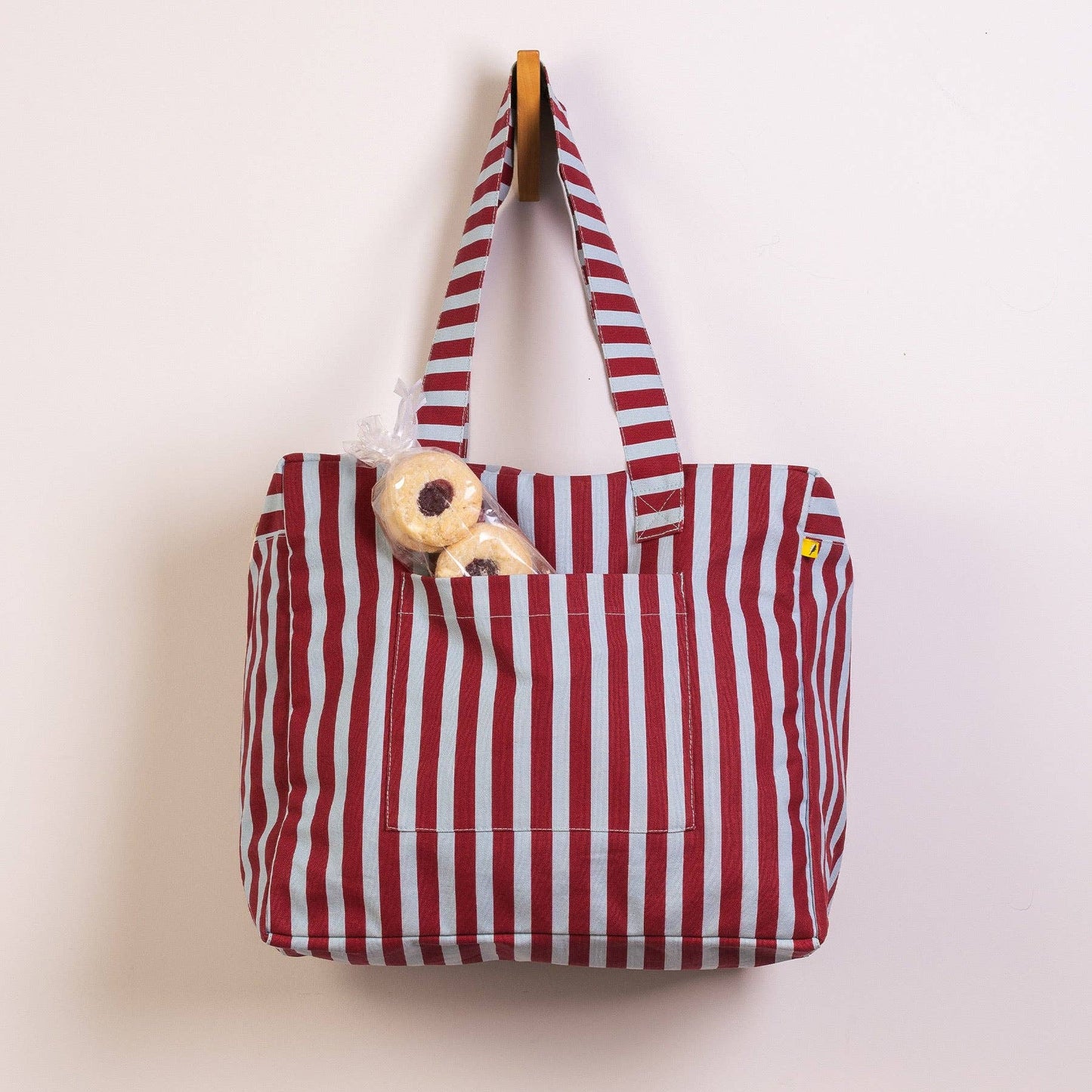 Daytrip Tote - Awning Stripe Chili Pepper
