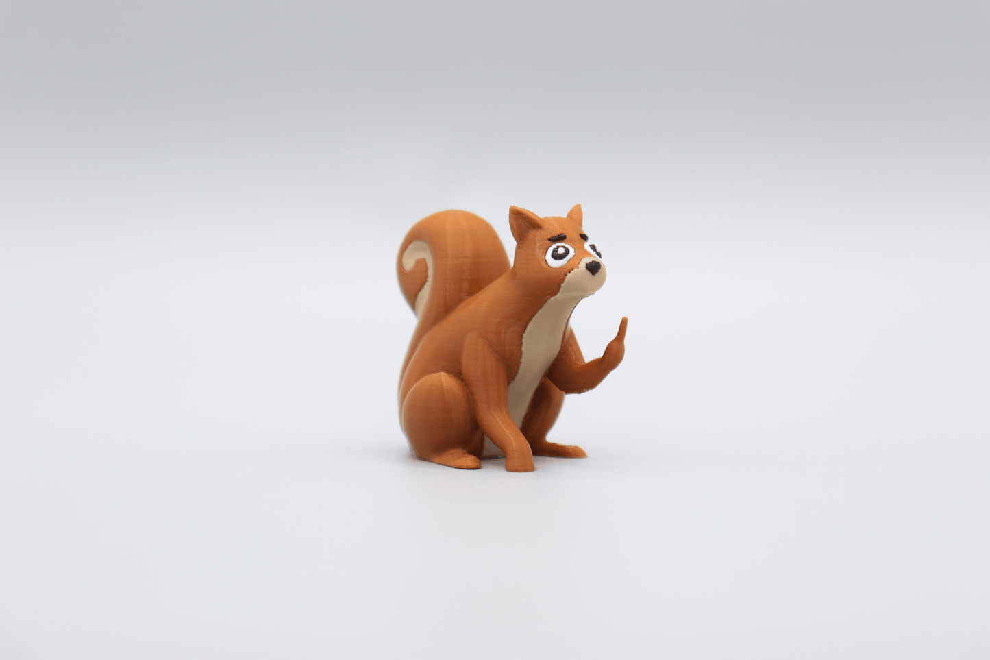 Squirrel Middle Finger Figurine, Funny Gag Gift