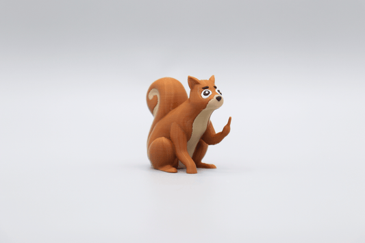 Squirrel Middle Finger Figurine, Funny Gag Gift