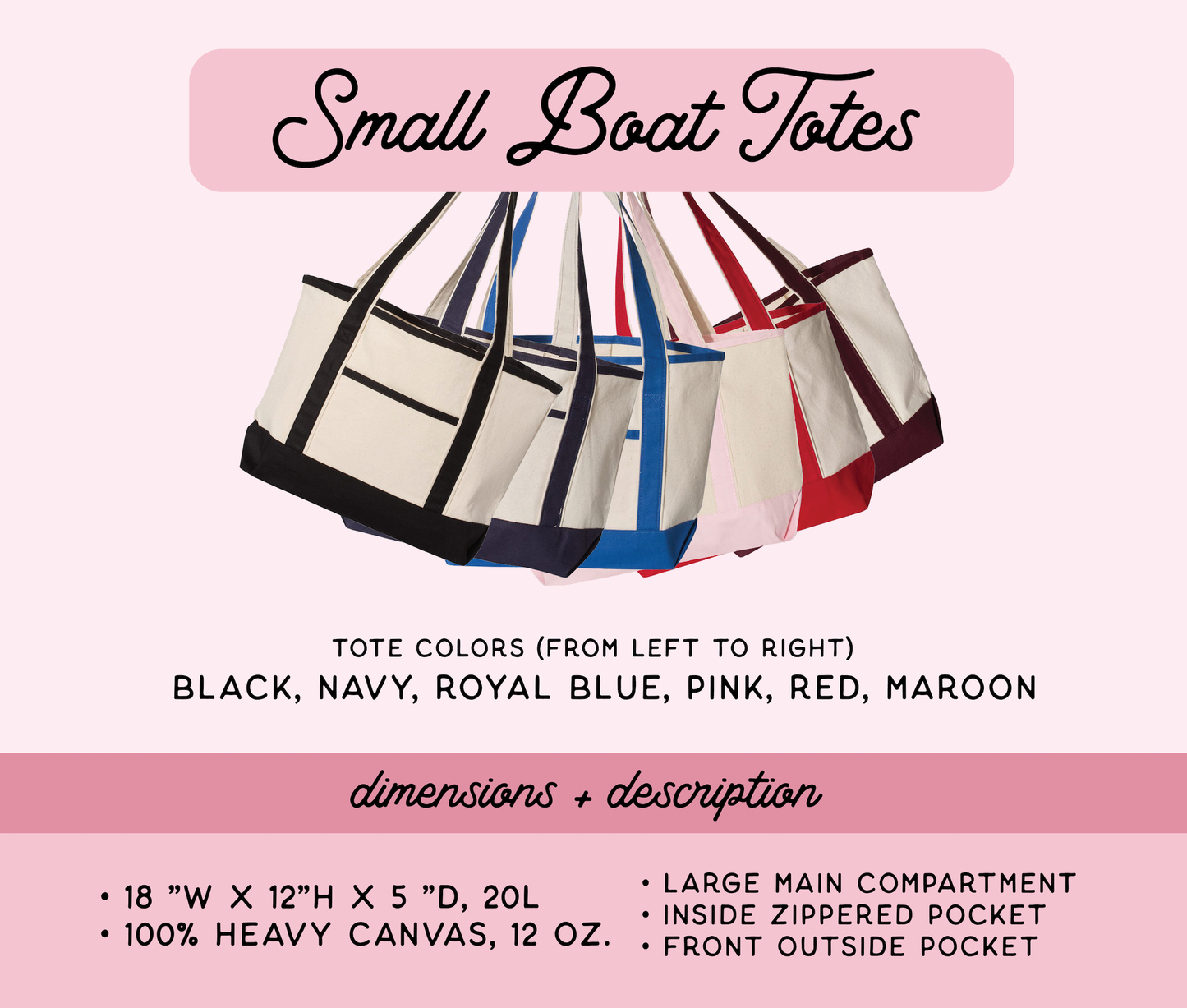 Custom Embroidered Tote Bags, Add your Logo