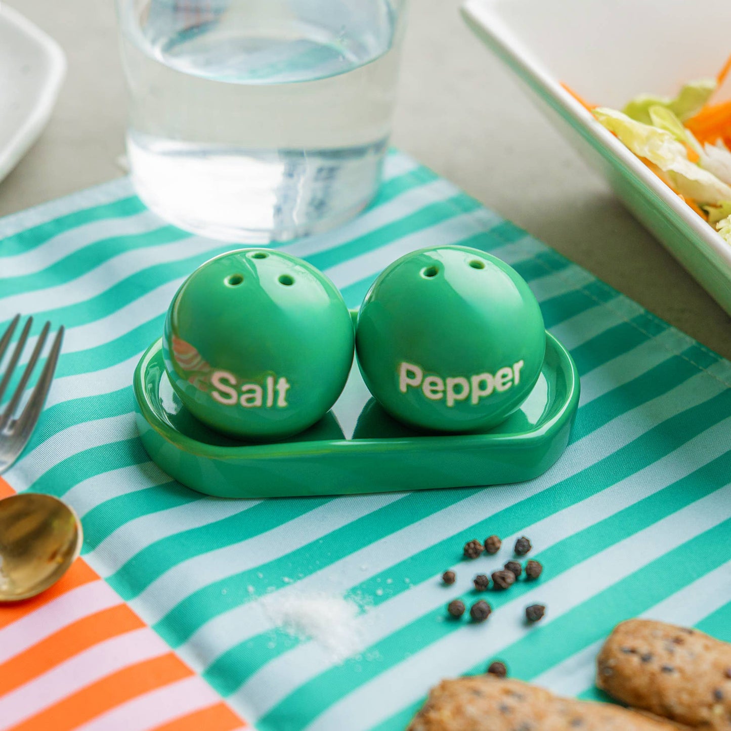 GREEN PING PONG SALT AND PEPPER HF