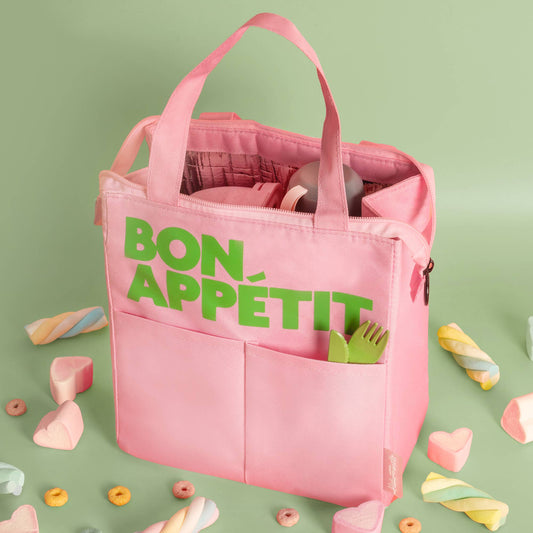 Bon Appétit Insulated Lunch Bag, Pink