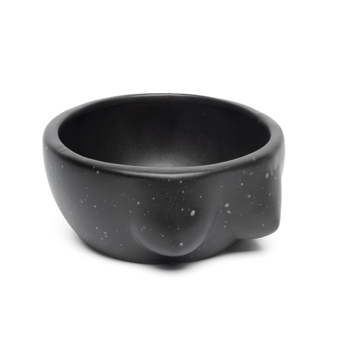 Hand-Painted Tits Bowl, Black