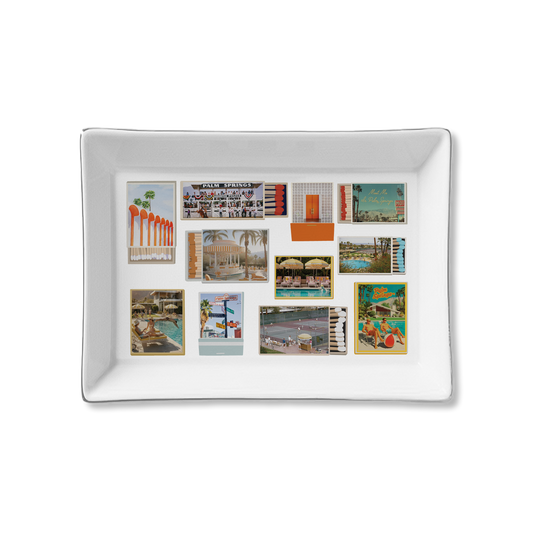 Palm Springs Matches Ceramic Trinket Tray